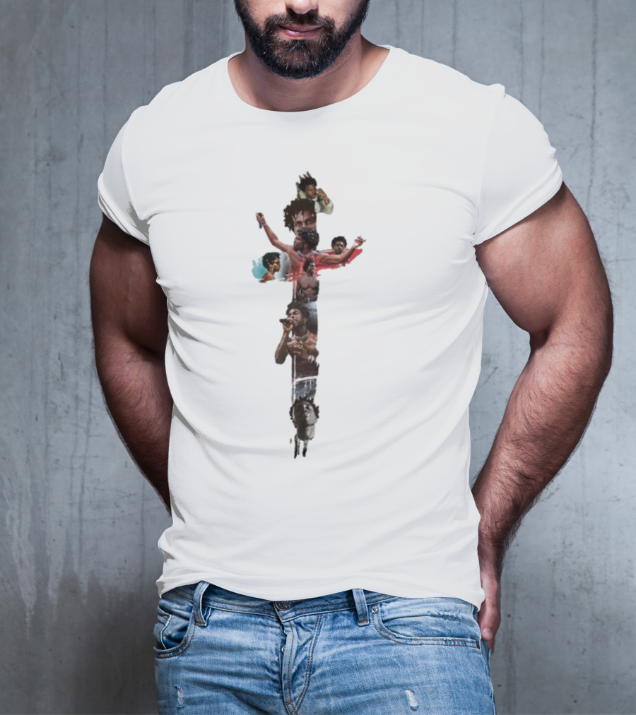 Saintjhn God Cross Collage T-Shirt