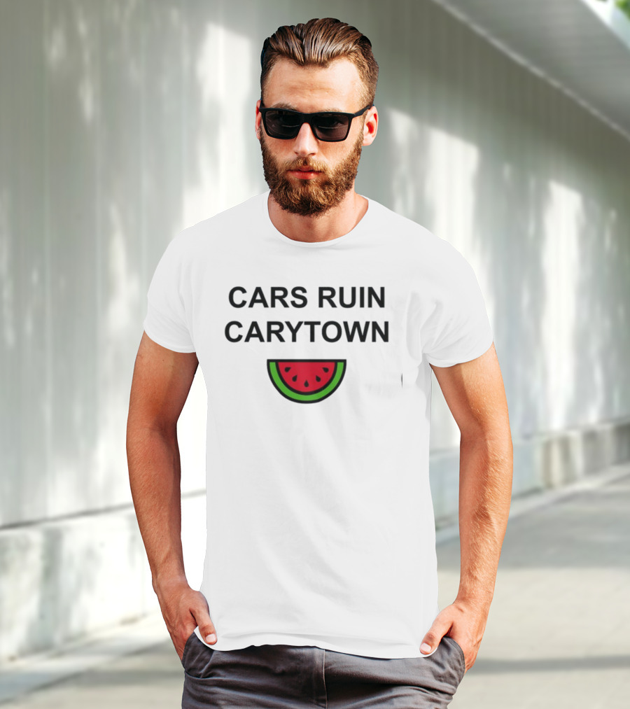 Cars Ruin Carytown Watermelon Slice Image T-Shirt