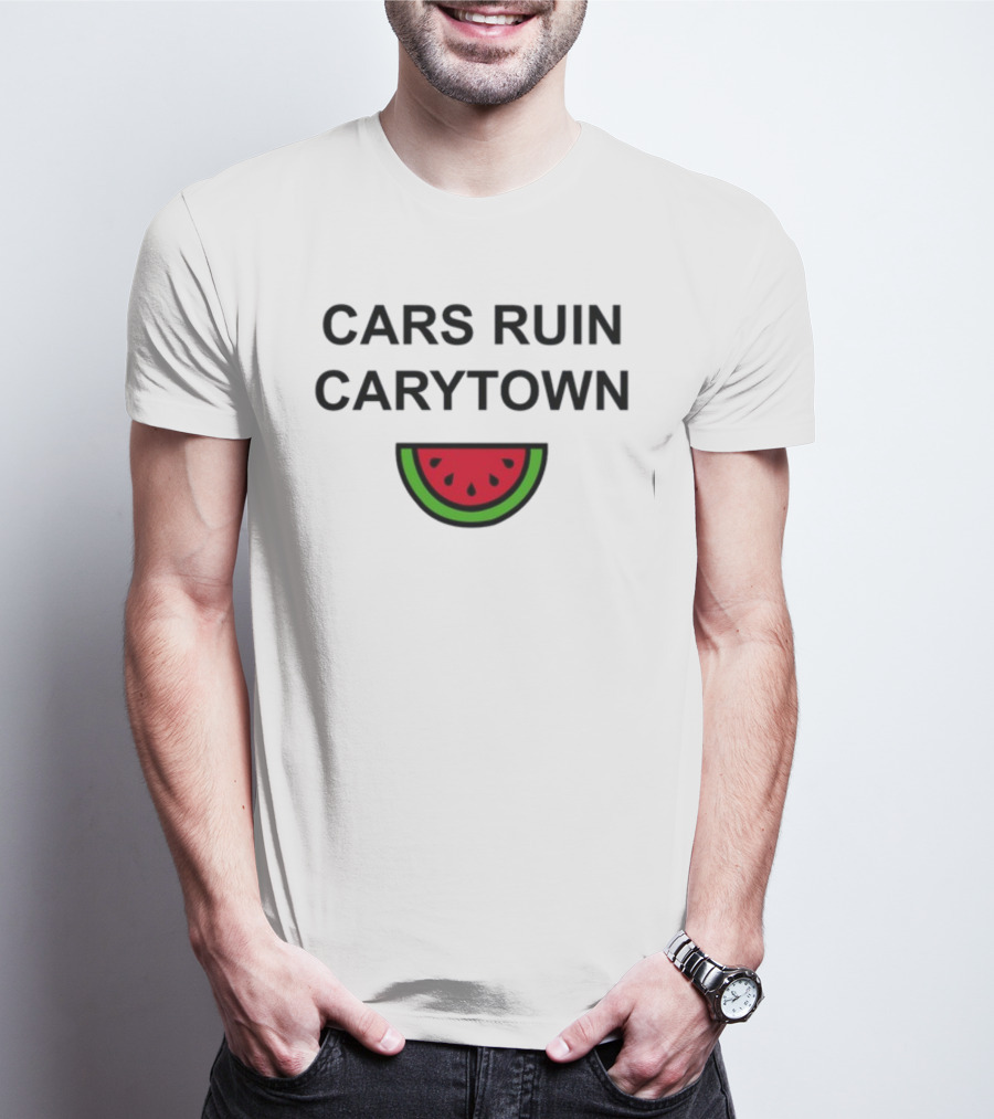 Cars Ruin Carytown Watermelon Slice Image T-Shirt