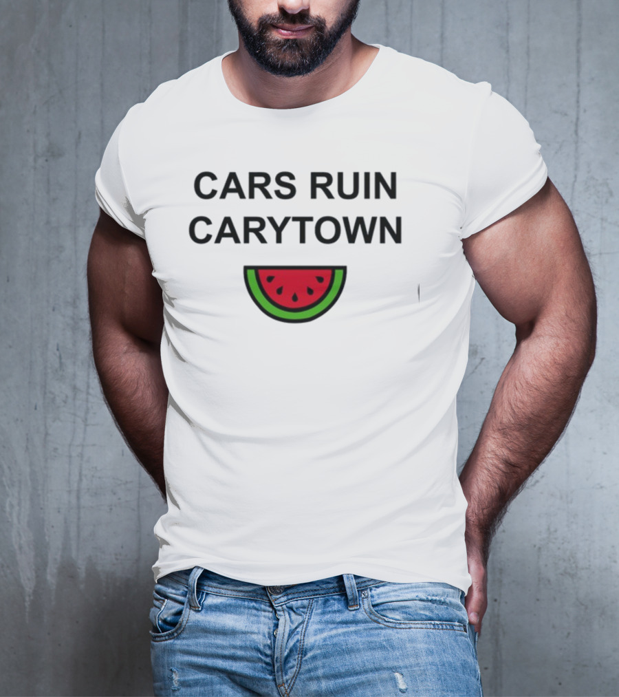 Cars Ruin Carytown Watermelon Slice Image T-Shirt