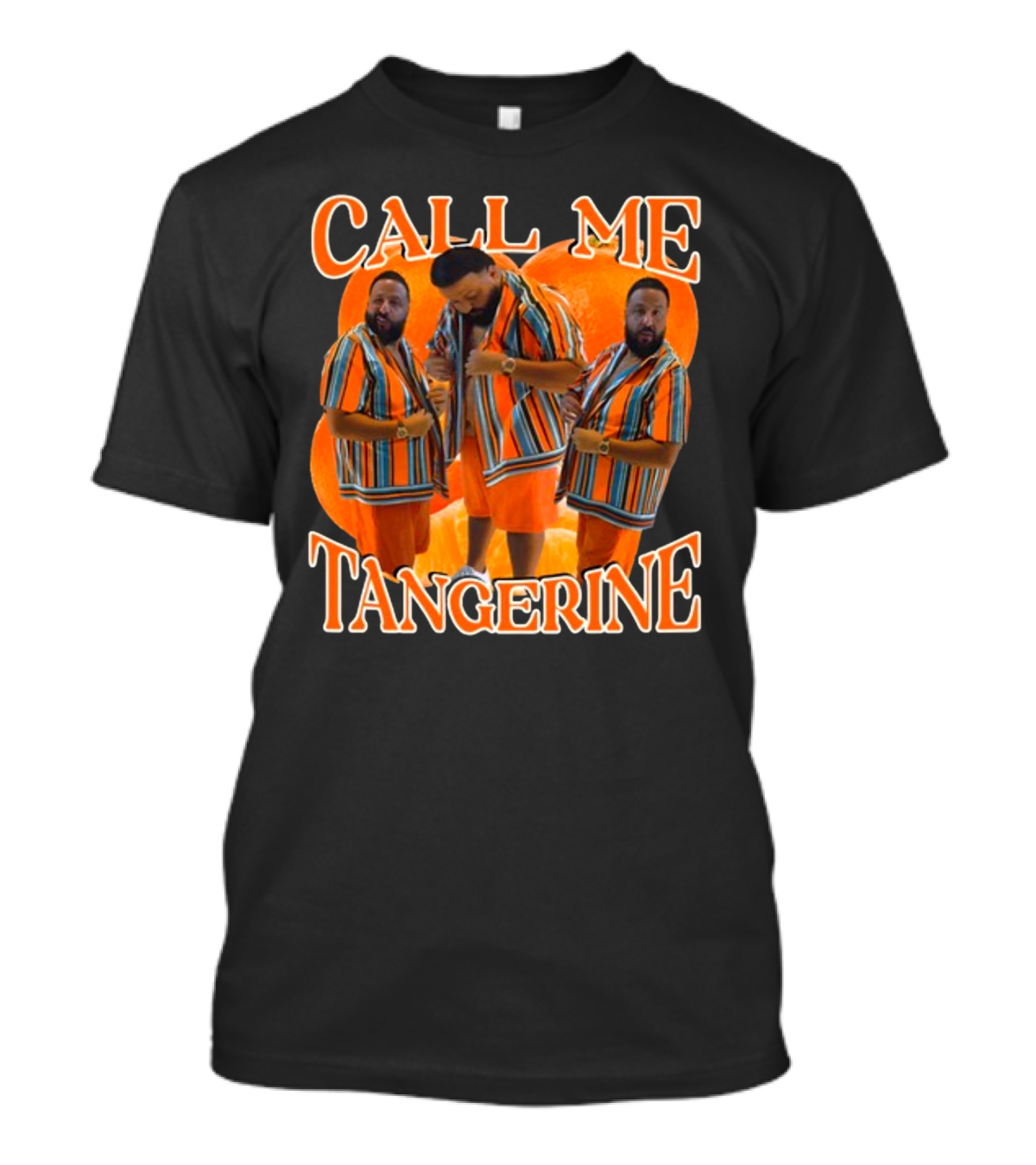 CALL ME TANGERINE DJ KHALED STRIPED T-Shirt