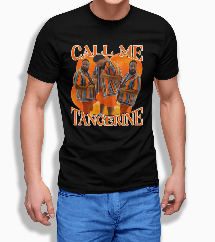 CALL ME TANGERINE DJ KHALED STRIPED T-Shirt