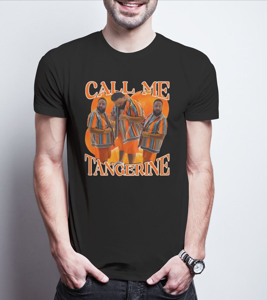 CALL ME TANGERINE DJ KHALED STRIPED T-Shirt