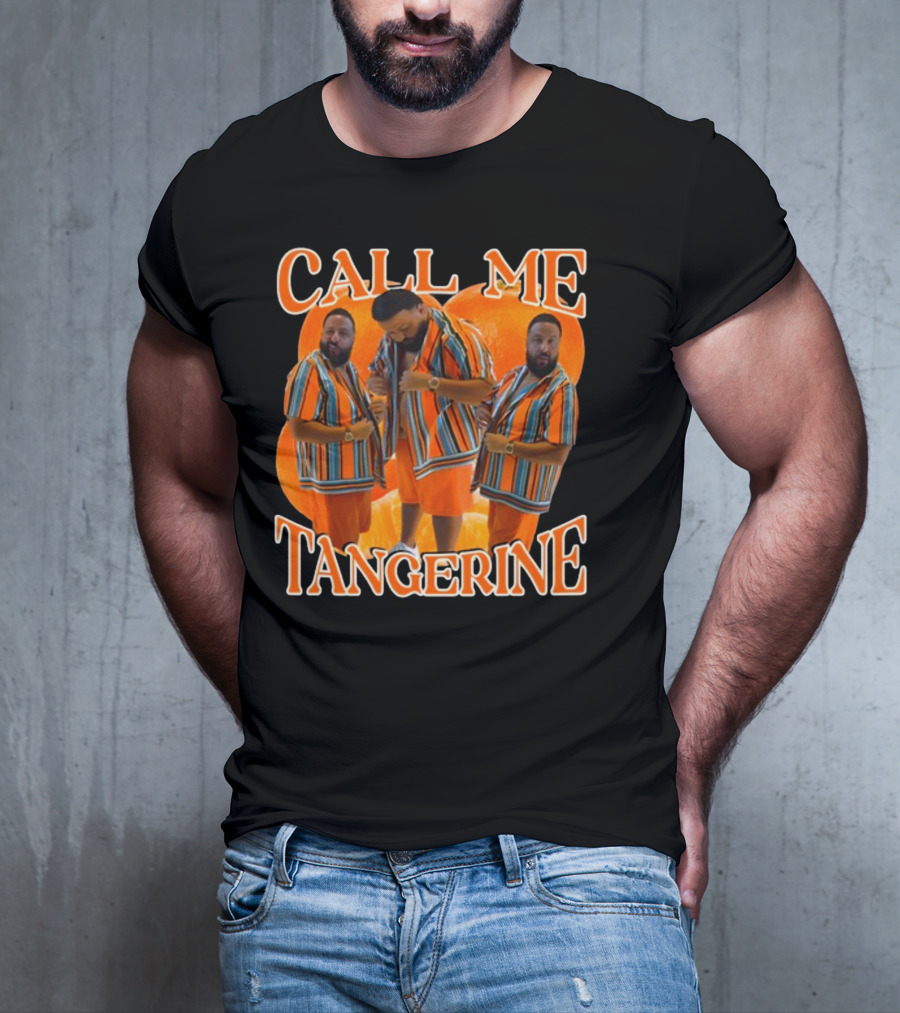CALL ME TANGERINE DJ KHALED STRIPED T-Shirt