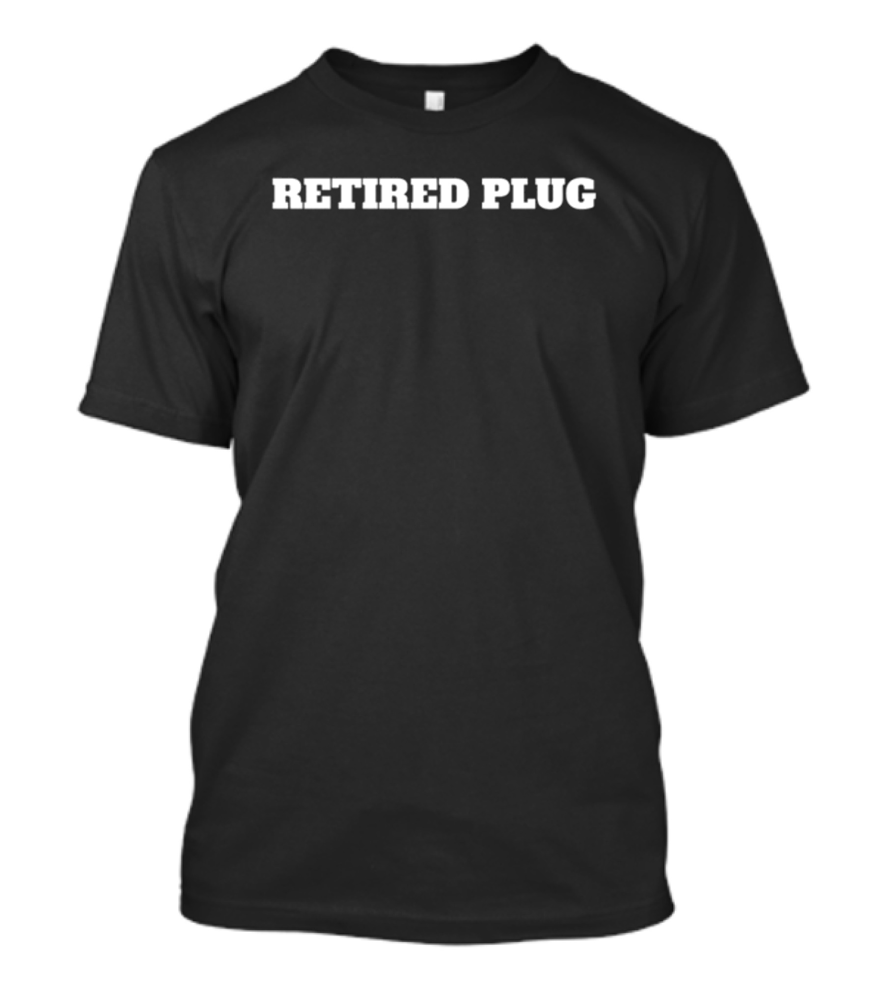 Retired Plug Bold Statement Vintage Look T-Shirt