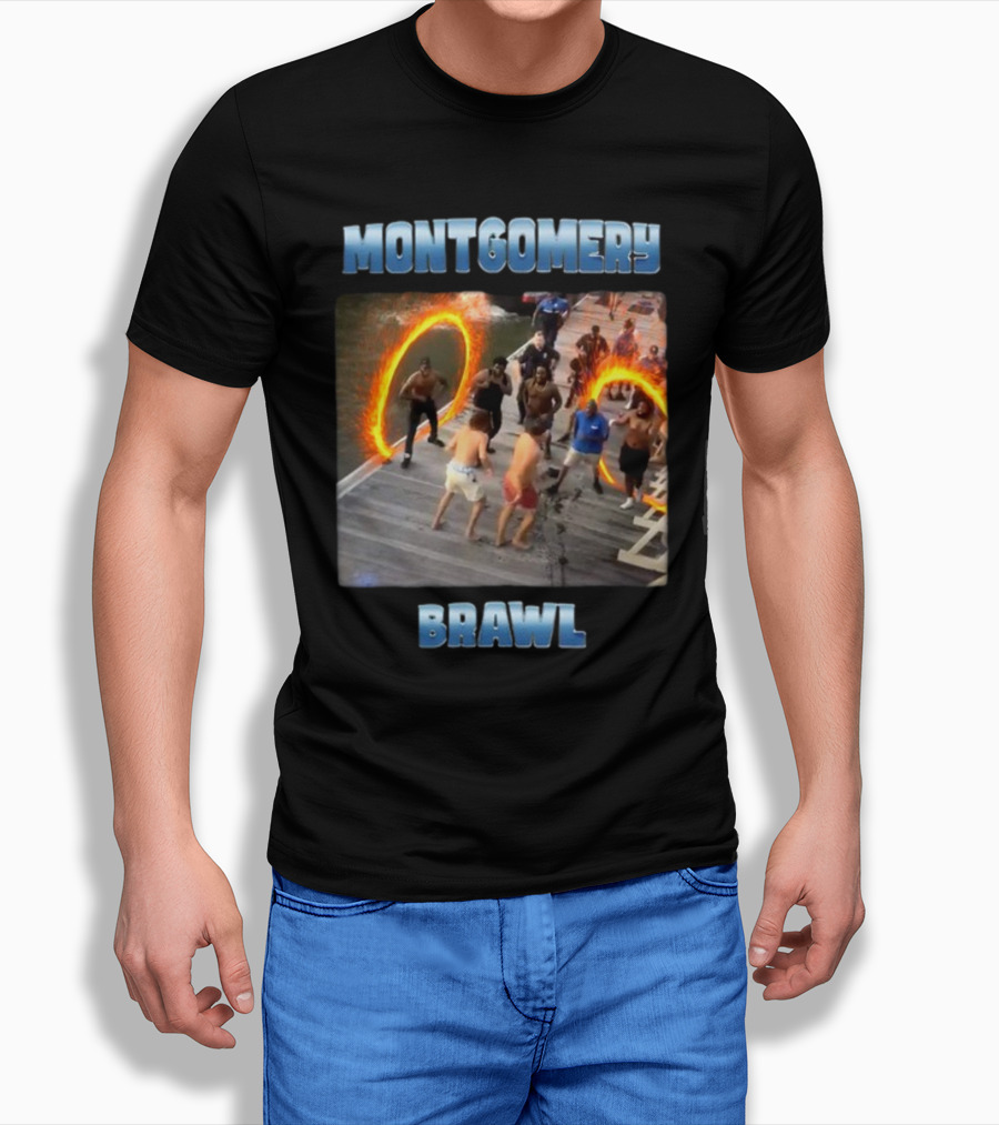 Montgomery Brawl Avenger Memeabletees Dock Fight Rings T-Shirt