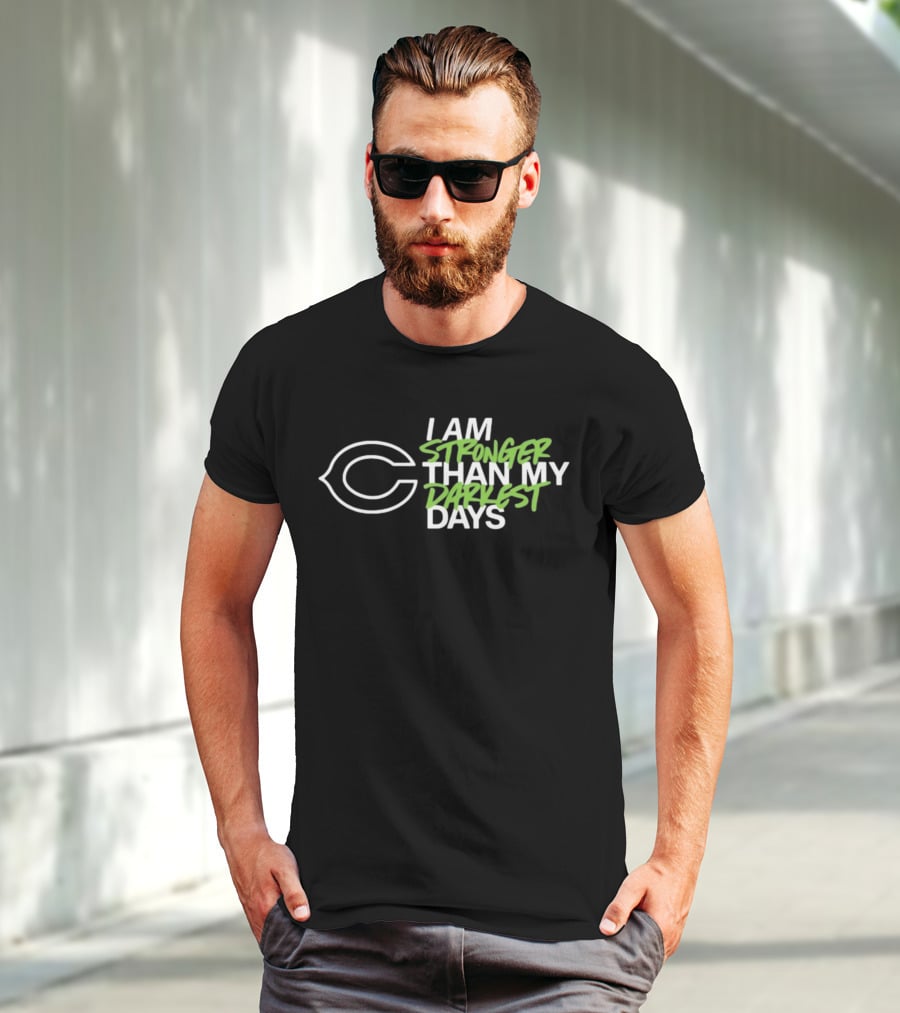 Chicago Bears I Am Stronger Than My Darkest Days T-Shirt