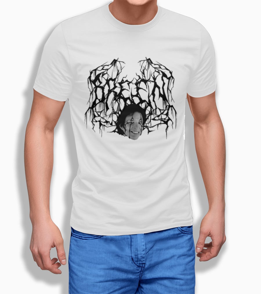 Breen Heavy Metal Style Face T-Shirt