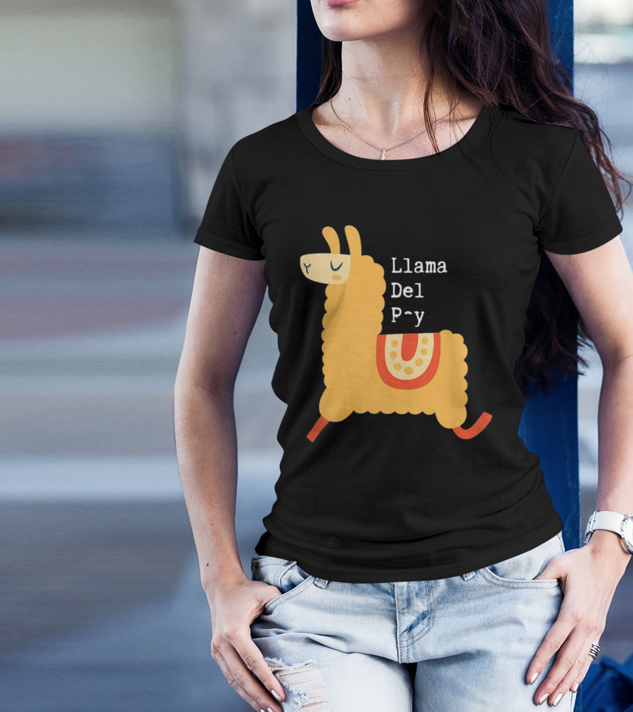 Llama Del P~y Funny Music T-Shirt