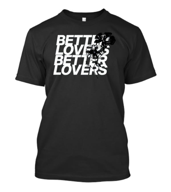 Better Lovers Floral Black Overlay T-Shirt