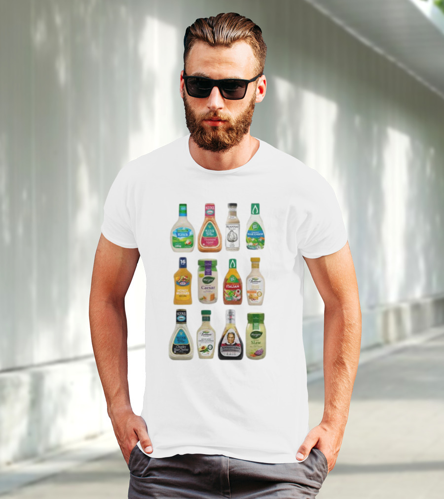 Ranch Thousand Island Balsamic Blue Cheese Honey Mustard Caesar Italian French Olive Oil Slaw T-Shirt
