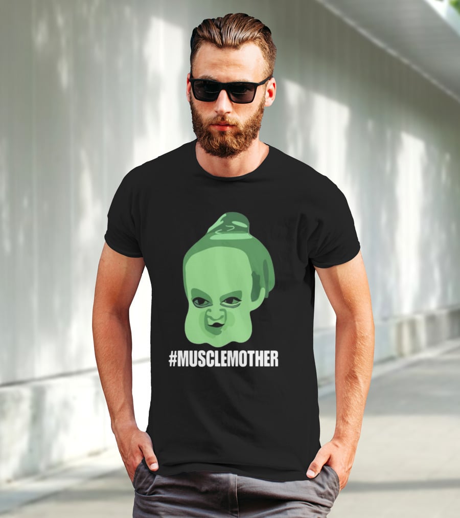 MUSCLEMOTHER Green Head Character T-Shirt