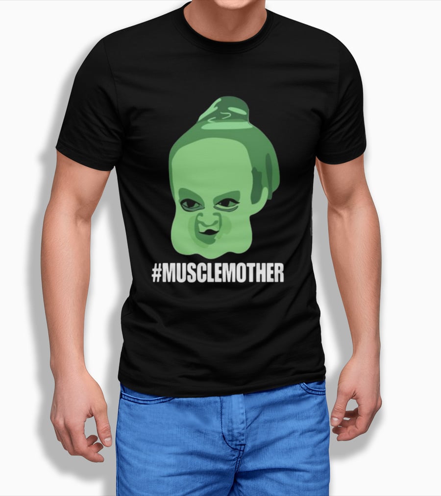 MUSCLEMOTHER Green Head Character T-Shirt