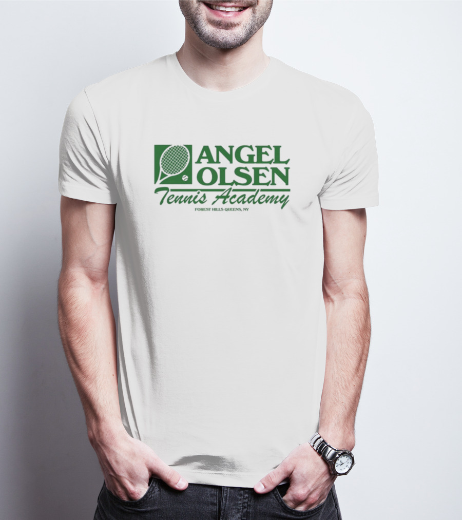 Angel Olsen Tennis Academy Forest Hills Queens NY Tennis Racket T-Shirt