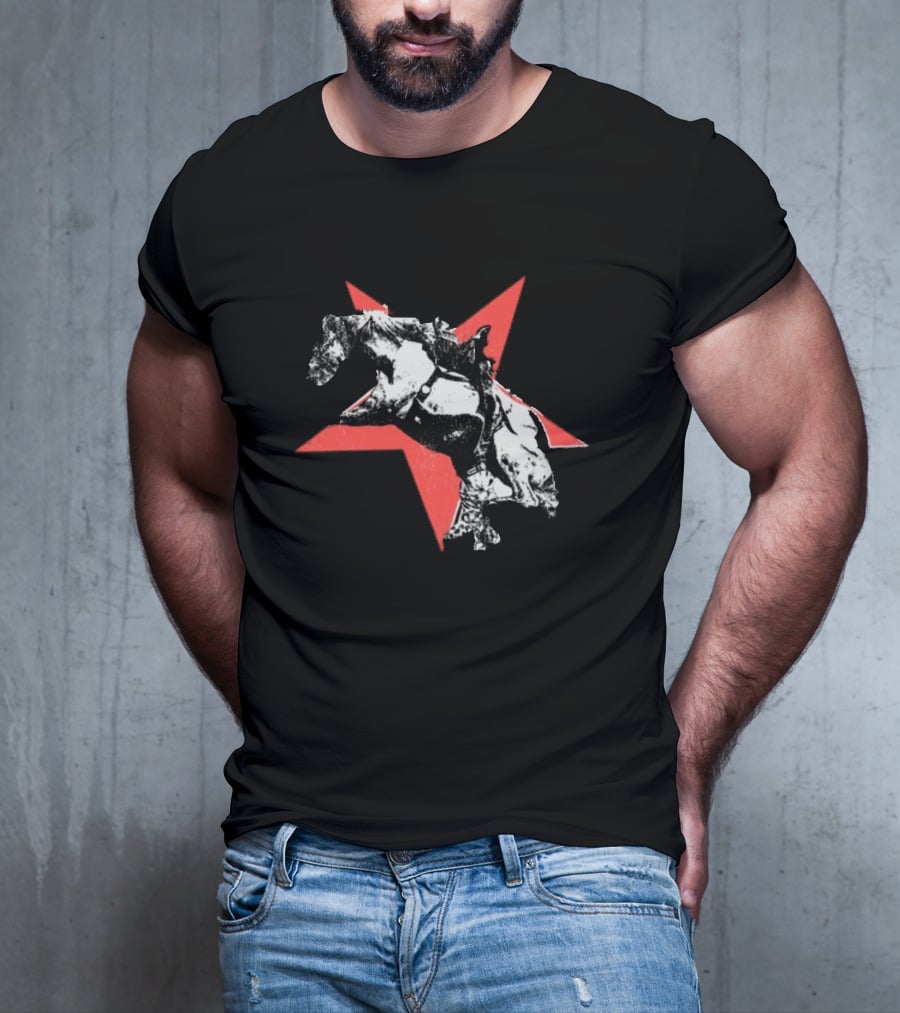 Hardjewelry Buck Off Cowboy Rodeo Star T-Shirt