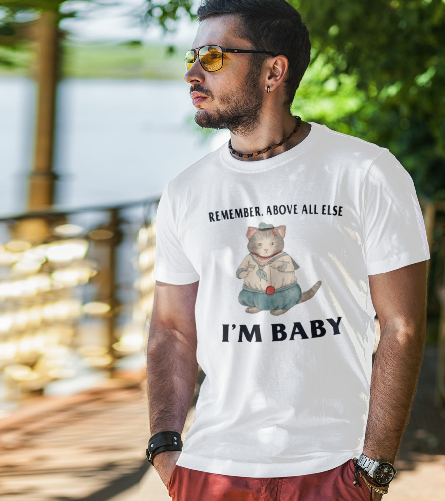 Jmcgg Remember Above All Else I'm Baby Cute Sailor Cat T-Shirt