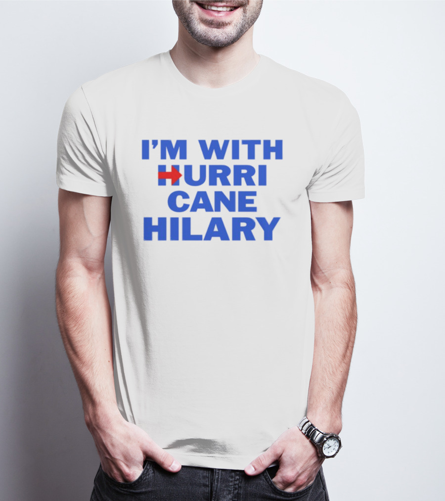I'm With Hurricane Hilary Arrow Icon T-Shirt
