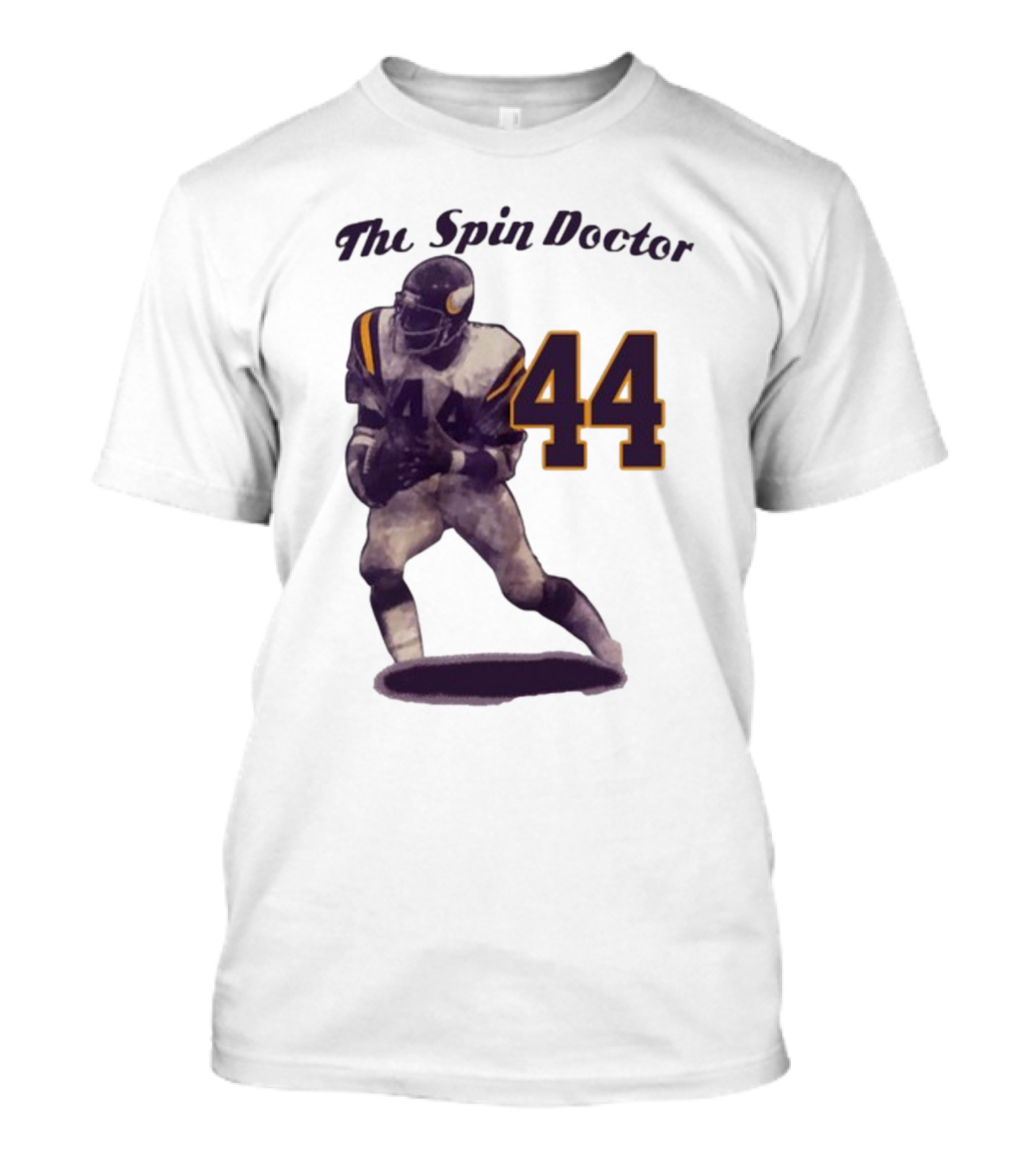 The Spin Doctor Chuck Foreman 44 Minnesota Vikings Legend T-Shirt