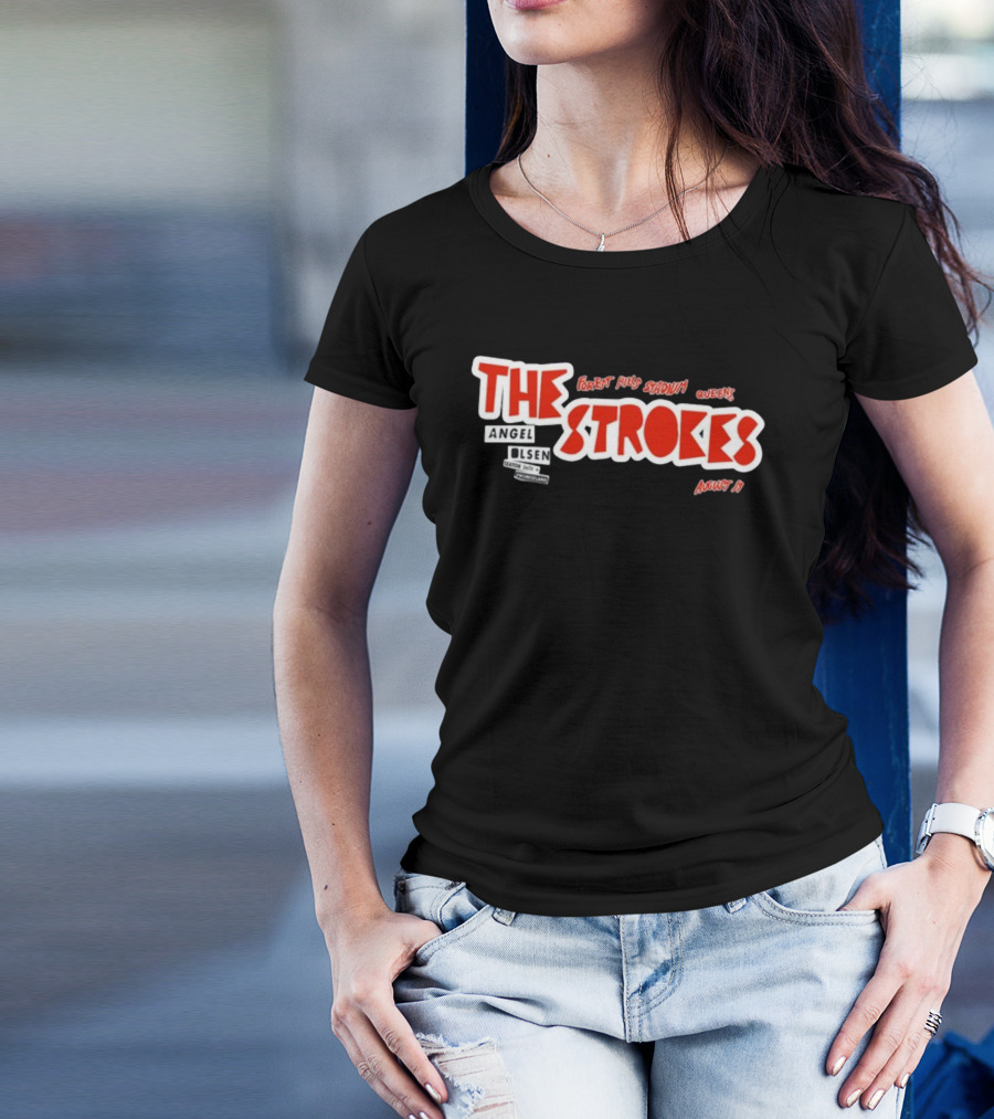 The Strokes Forest Hills Stadium Queens August 19 Angel Olsen T-Shirt