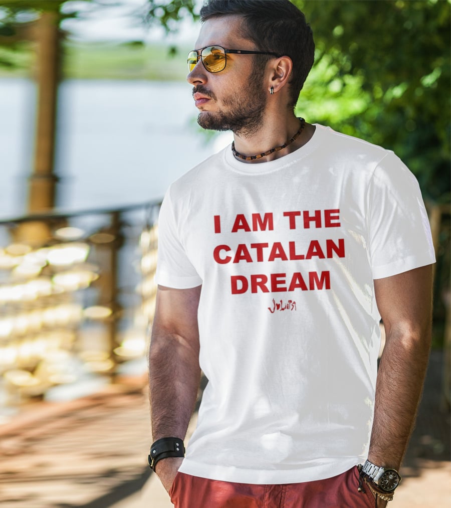 I Am The Catalan Dream Red Text With Signature T-Shirt