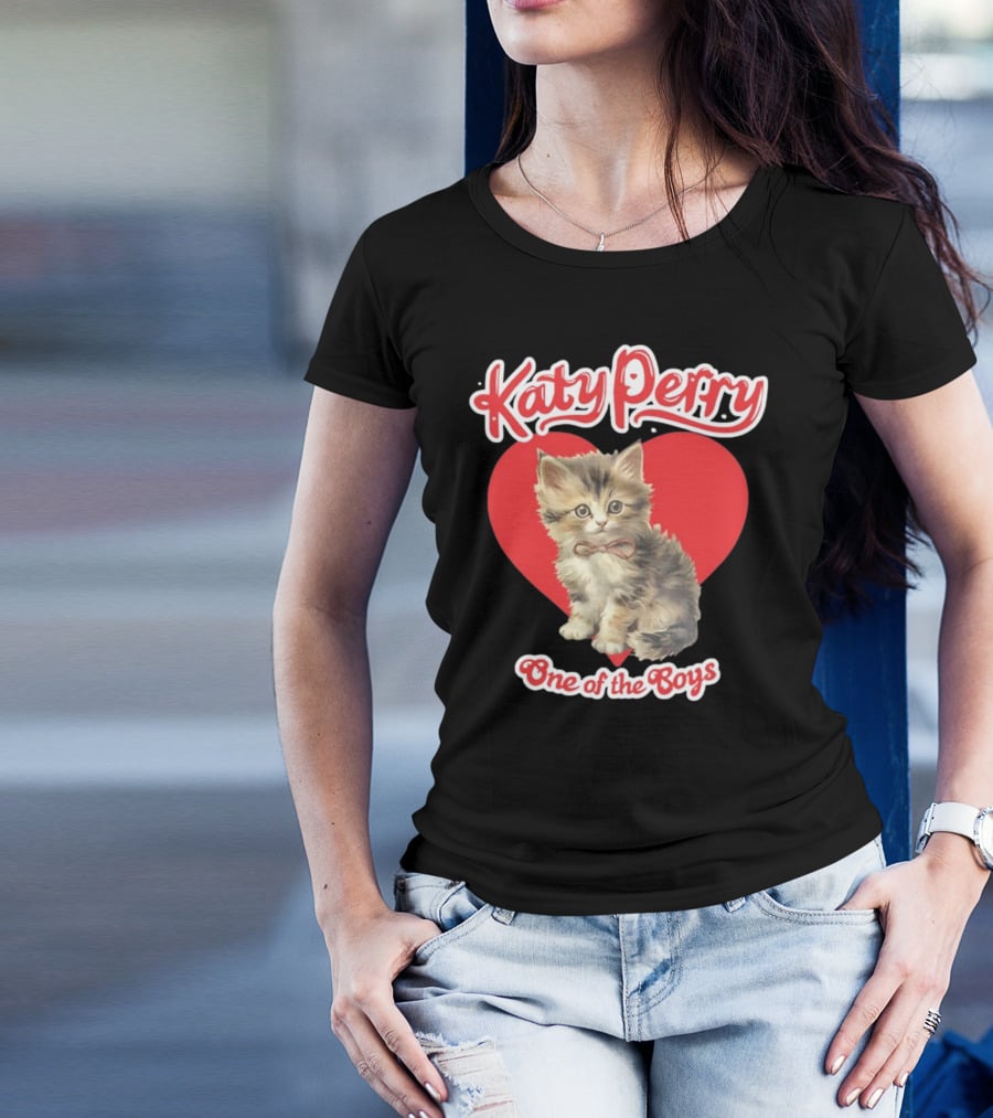 Katy Perry Cat One Of The Boys New T-Shirt