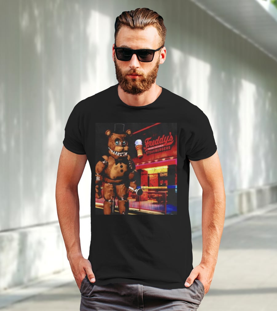 Mamonoworld Funny Bear Freddy's Frozen Custard And Steakburgers Bear T-Shirt