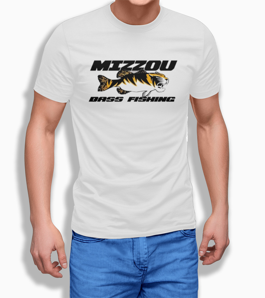 Mizzou Bass Fishing Tiger Stripe T-Shirt