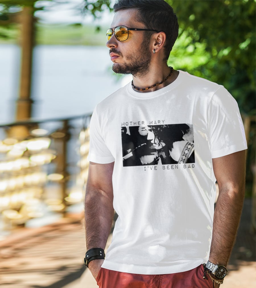 Mother Mary I've Been Bad Black And White Musician T-Shirt