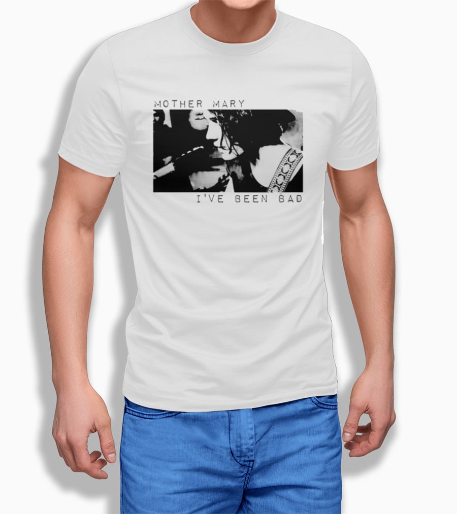 Mother Mary I've Been Bad Black And White Musician T-Shirt