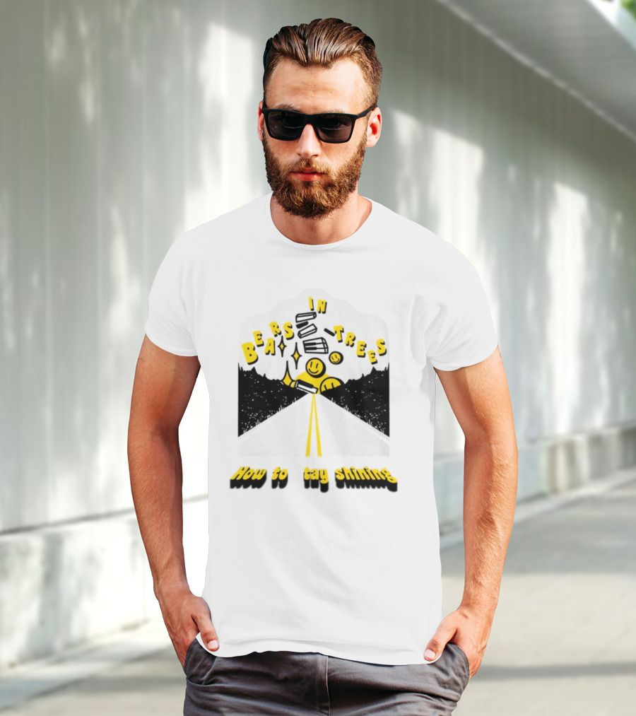 Bears In Trees How To Stay Shining Smiley Faces Road And Stars T-Shirt