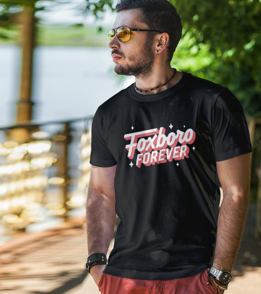 Foxboro Forever Vintage Style Retro Typography T-Shirt