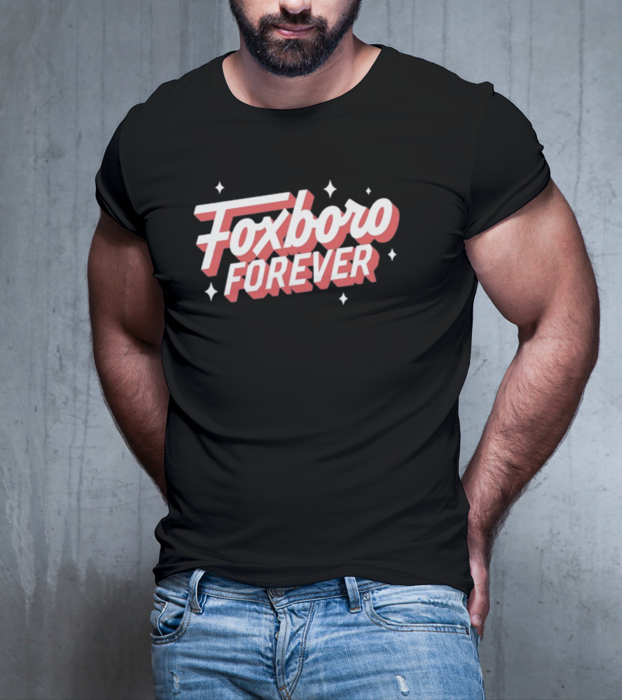 Foxboro Forever Vintage Style Retro Typography T-Shirt
