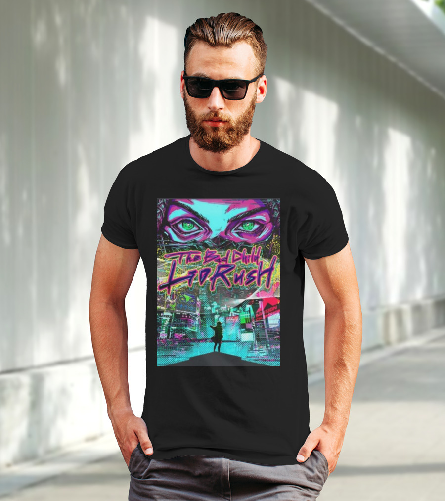 The Bad Child Lio Rush Cyber Punk Tokyo Neon Streetscape T-Shirt