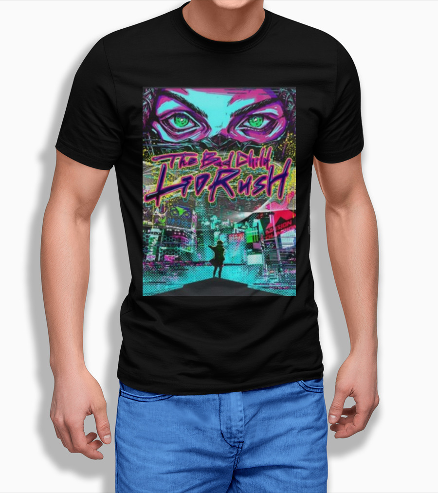 The Bad Child Lio Rush Cyber Punk Tokyo Neon Streetscape T-Shirt