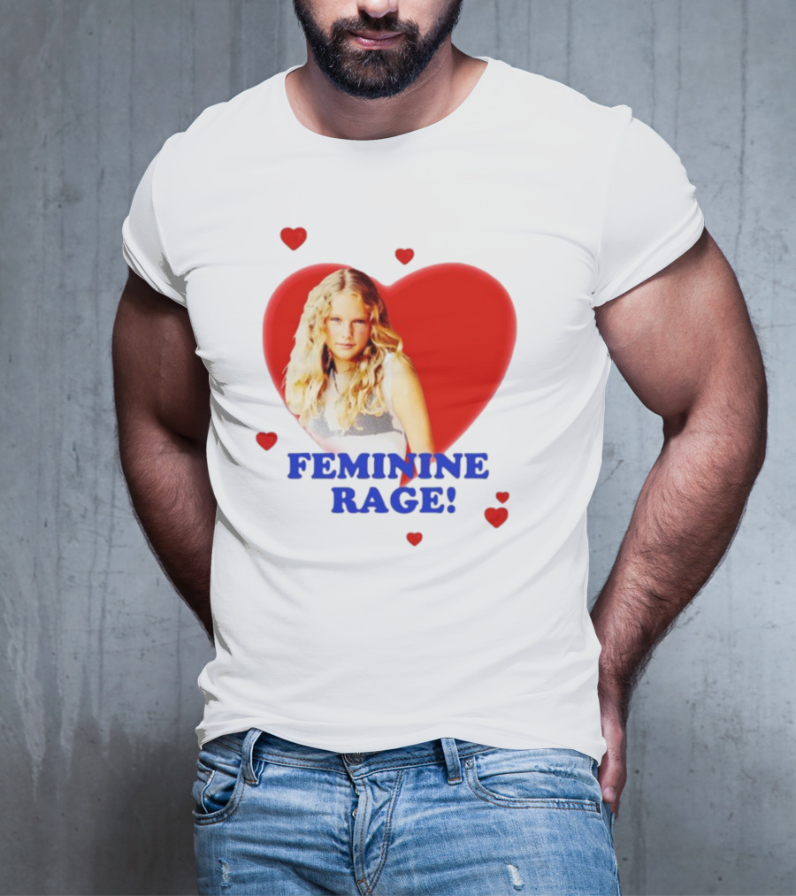 Feminine Rage Heart T-Shirt
