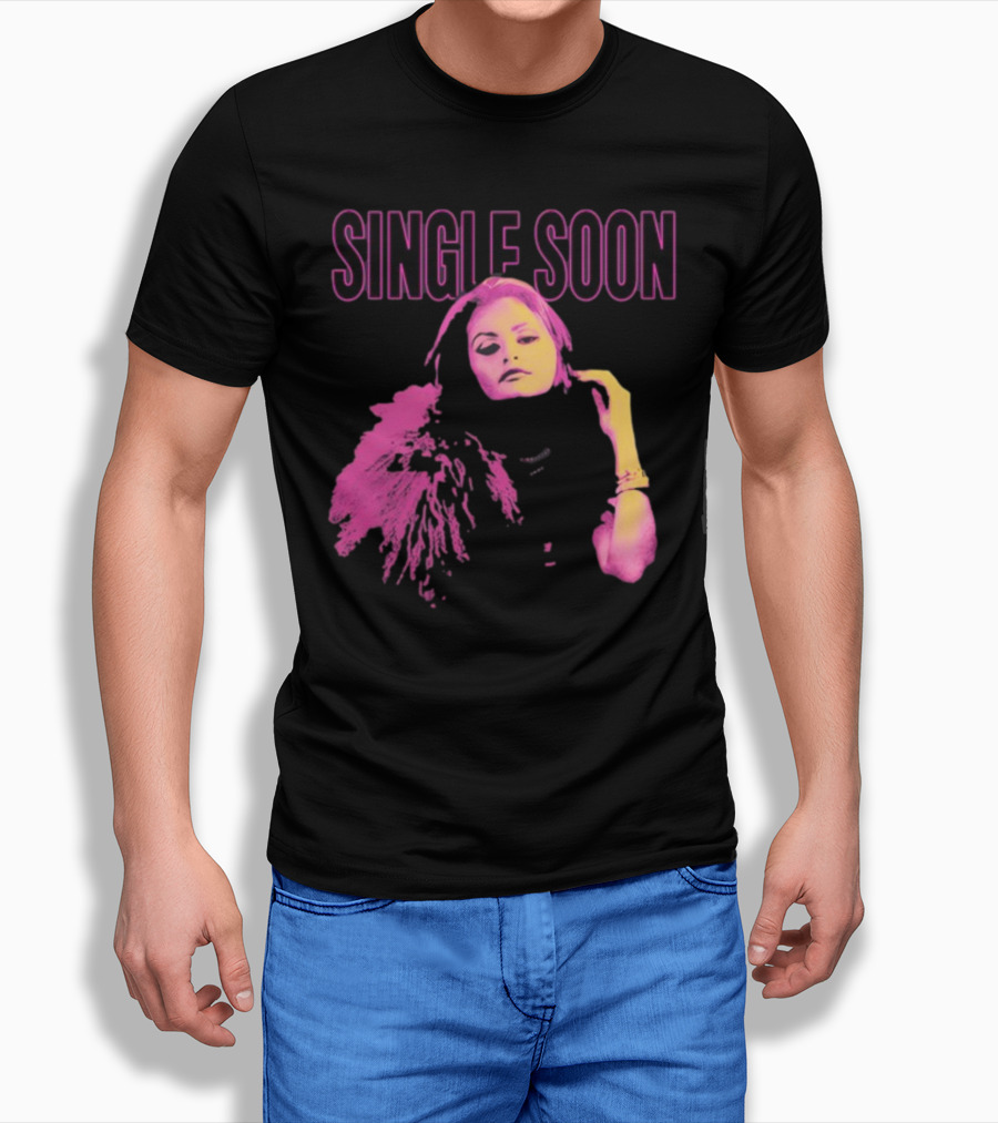 SINGLE SOON Fashion Icon Pink And Yellow T-Shirt