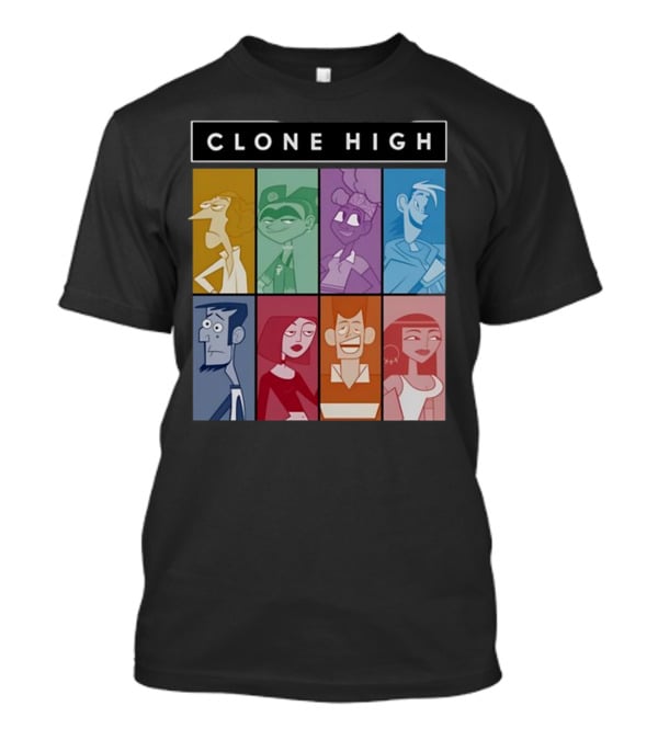 Clone High Character Blocks Cast Montage T-Shirt