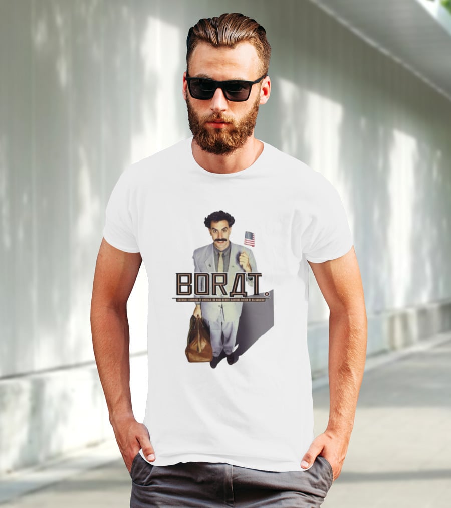 Borat Cultural Learnings Of America For Make Benefit Glorious Nation Of Kazakhstan Flag Suitcase T-Shirt