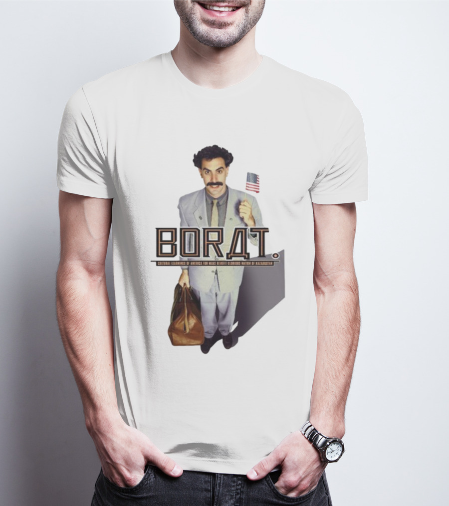 Borat Cultural Learnings Of America For Make Benefit Glorious Nation Of Kazakhstan Flag Suitcase T-Shirt