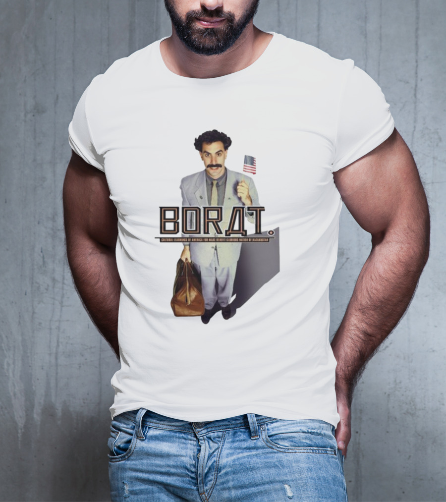 Borat Cultural Learnings Of America For Make Benefit Glorious Nation Of Kazakhstan Flag Suitcase T-Shirt