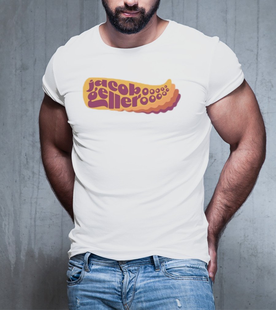 Jacob Geller Kraken Retro Waves Text T-Shirt