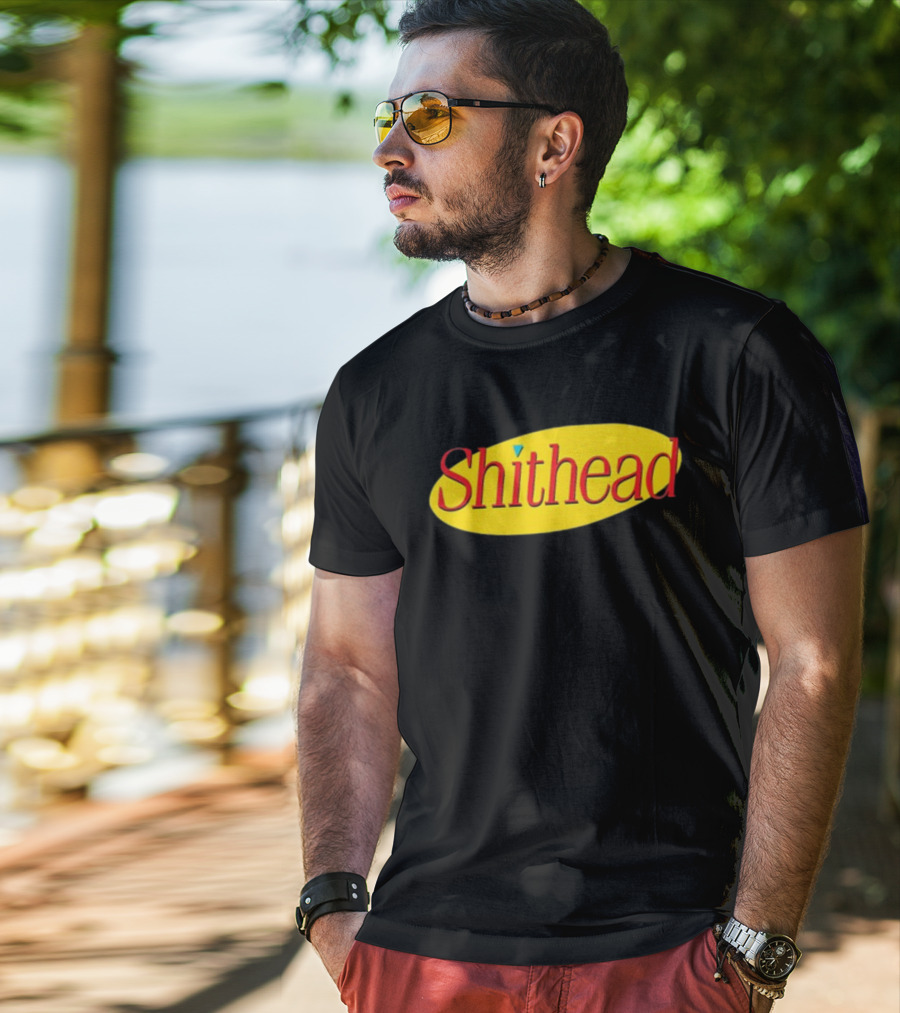 Shithead Yellow Oval T-Shirt