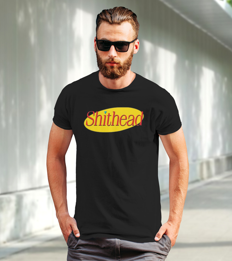 Shithead Yellow Oval T-Shirt