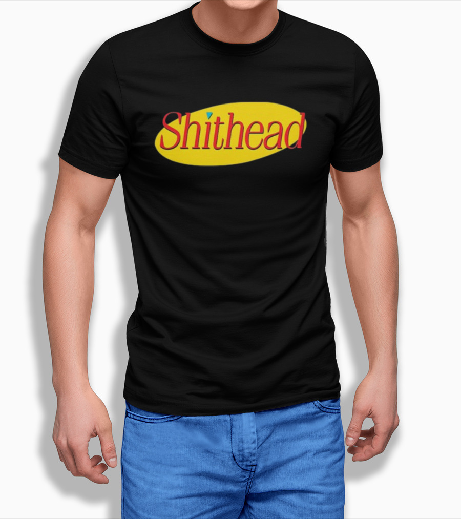 Shithead Yellow Oval T-Shirt