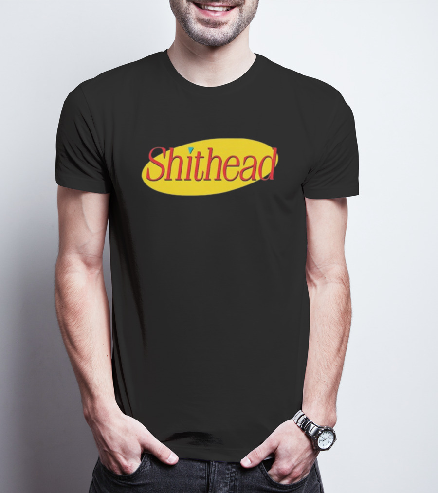 Shithead Yellow Oval T-Shirt