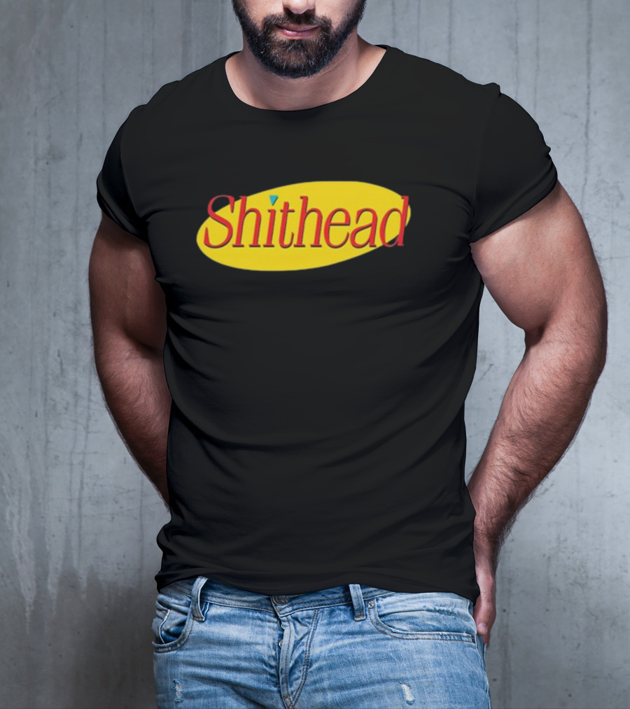 Shithead Yellow Oval T-Shirt