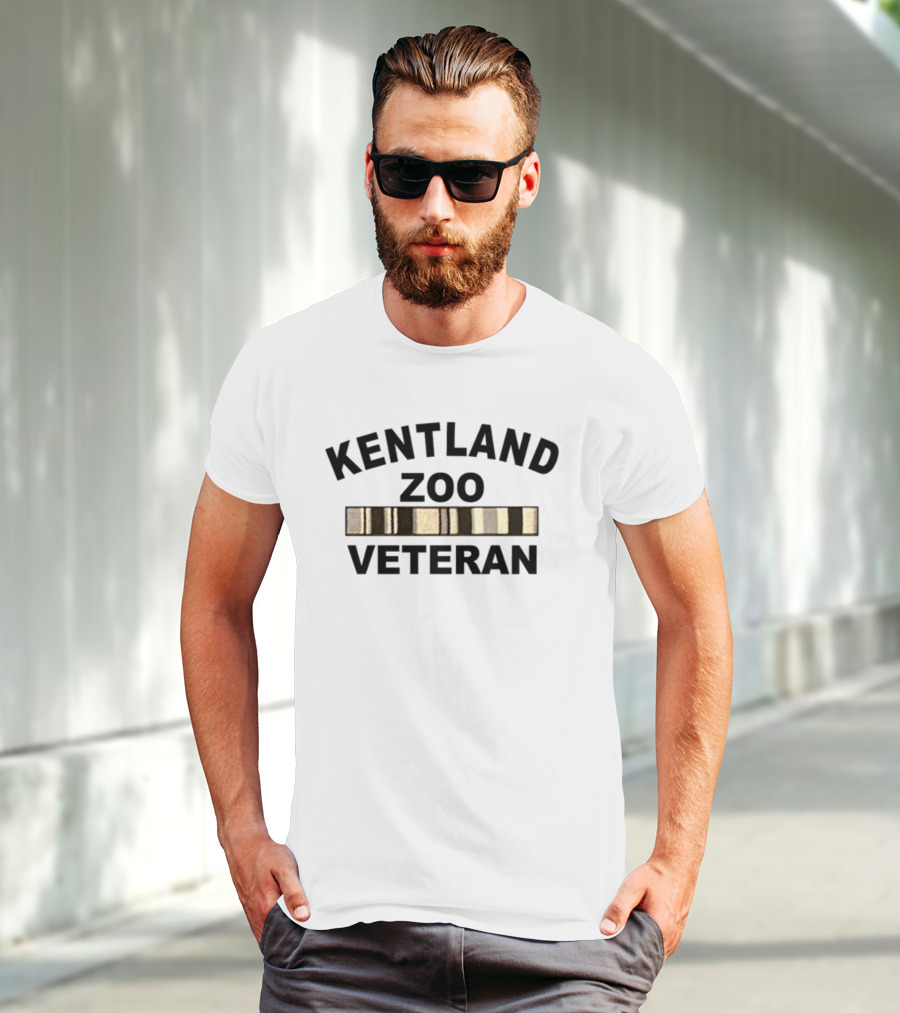 Kentland Zoo Veteran With Gold Bar Accents T-Shirt