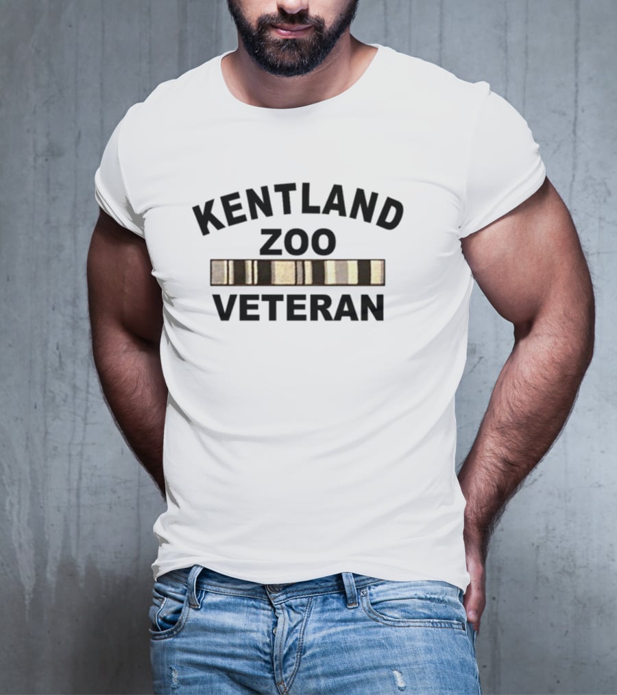 Kentland Zoo Veteran With Gold Bar Accents T-Shirt