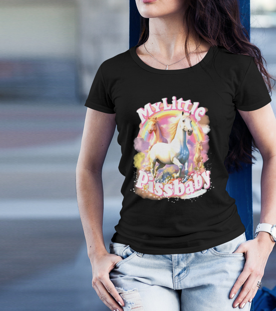 My Little Pissbaby Rainbow Horses T-Shirt