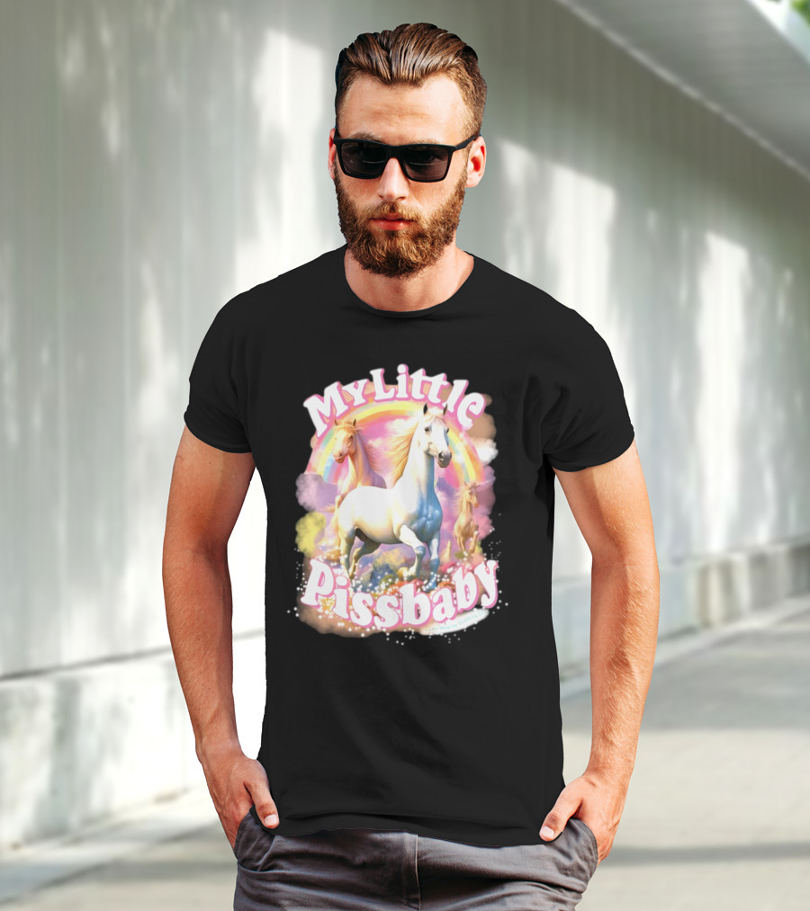 My Little Pissbaby Rainbow Horses T-Shirt